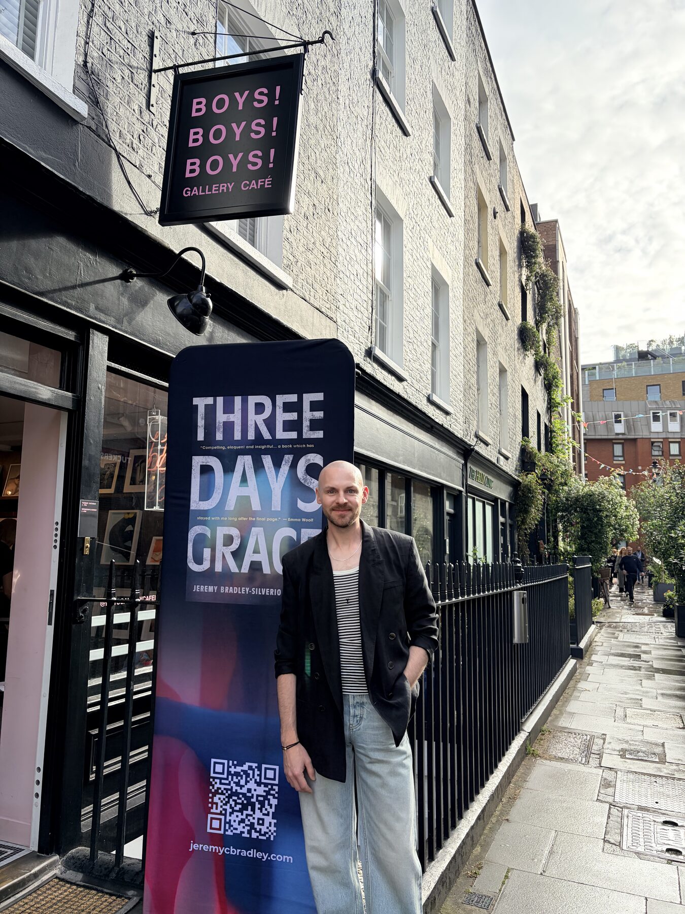 Jeremy Bradley-Silverio Donato at a Three Days Grace event in London