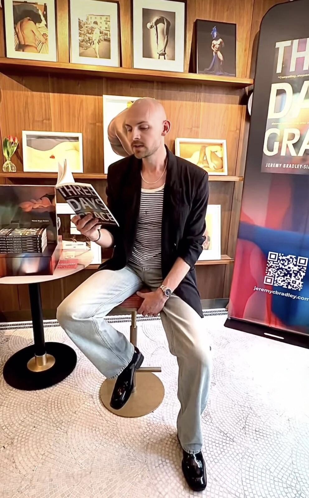 Jeremy Bradley-Silverio Donato reading from Three Days Grace